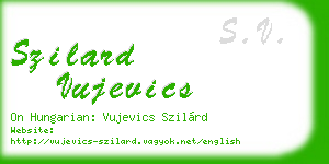 szilard vujevics business card